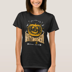 Fröhliches Halloween Vintage-Kürbisgesicht Jack O T-Shirt