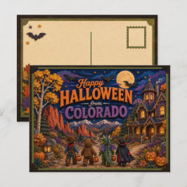 Fröhliches Halloween von Colorado Kids Postkarte