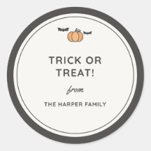 "Fröhliches Halloween von" Familien-Geschenkaufkle