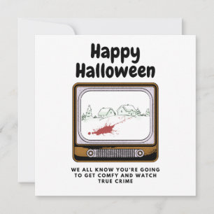 Fröhliches Halloween Wir wissen, dass du True Crim Karte
