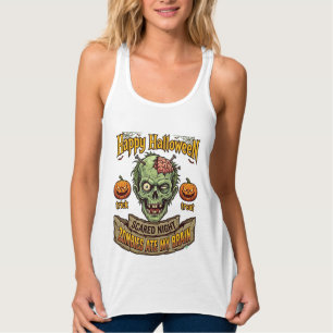 Fröhliches Halloween Zombies haben Zombie-Kopf-Pum Tank Top