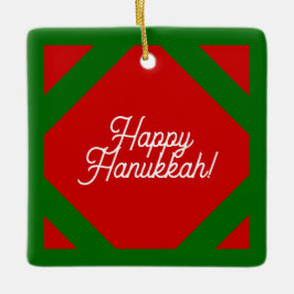 fröhliches Hanukkah-Ornament Keramikornament
