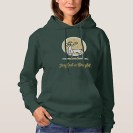 Fröhliches & Helles Weihnachtsrentier Hoodie