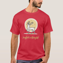 Fröhliches & Helles Weihnachtsrentier T-Shirt