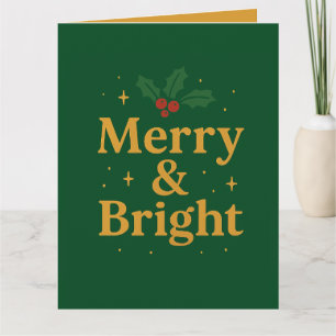 Fröhliches & Helles Weihnachtszitat Karte