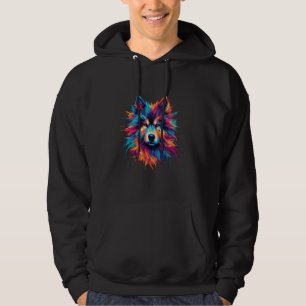 Fröhliches Holi Indisches Farbenfest Tiergesicht D Hoodie