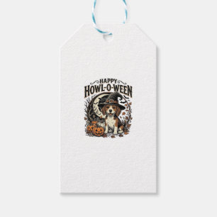Fröhliches Howl-O-Ween Beagle Hexenhut Halloween-S Geschenkanhänger