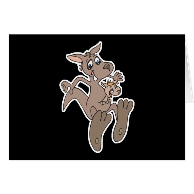 fröhliches Känguru (Vorderseite (Horizontal))