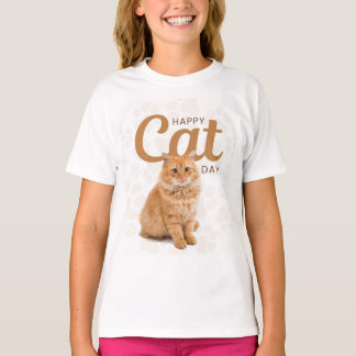 Fröhliches Katzen-Tag-Design T-Shirt