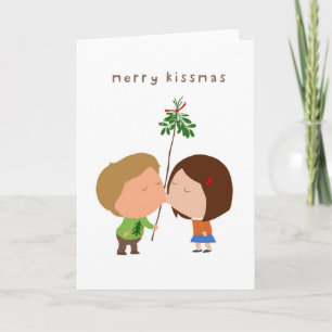 Fröhliches Kissmas Feiertagskarte