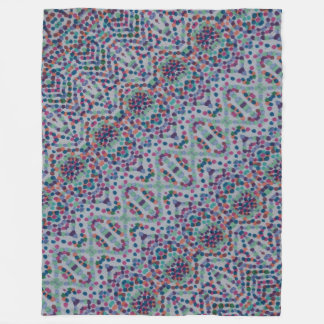 Fröhliches Konfetti-Mosaik-Fleece Fleecedecke