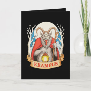 Fröhliches Krampus-Monster-Weihnachten Xmas Santa Karte