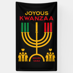 Fröhliches Kwanzaa Banner