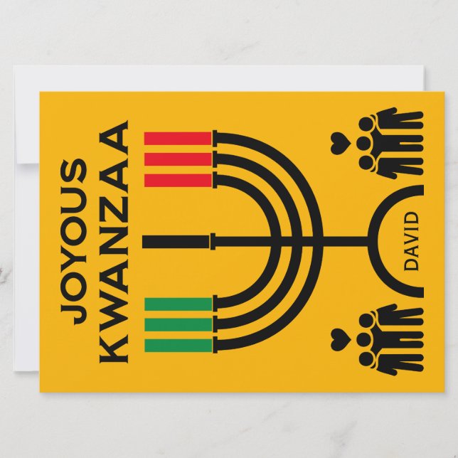 Fröhliches Kwanzaa Feiertagskarte (Vorderseite)