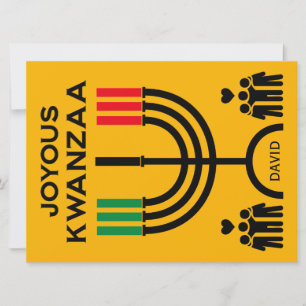 Fröhliches Kwanzaa Feiertagskarte