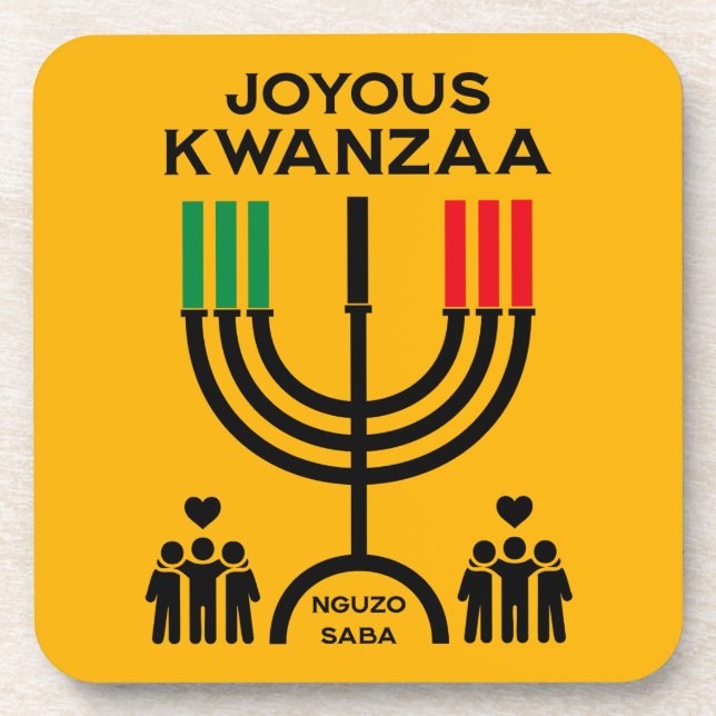 Fröhliches Kwanzaa Getränkeuntersetzer (Vorderseite)