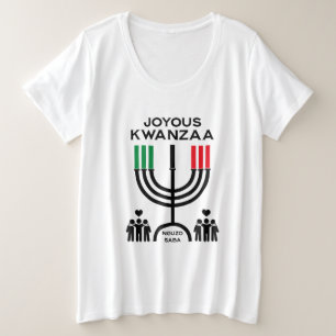 Fröhliches Kwanzaa Große Größe T-Shirt