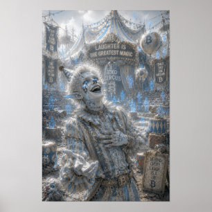 Fröhliches Lachen / Clown / Zirkus Poster