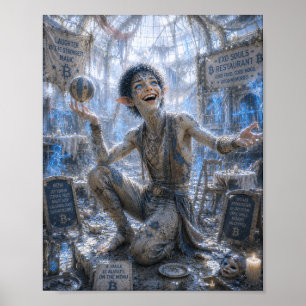 Fröhliches Lachen / Zirkusartist / Restaurant Poster