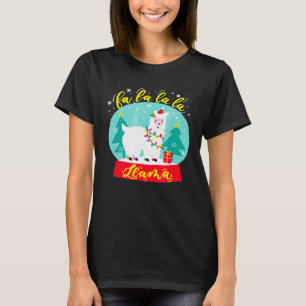 Fröhliches Lama Weihnachten T-Shirt