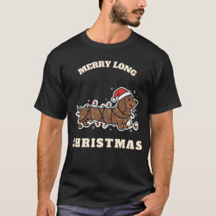Fröhliches langes Weihnachts-Shirt – Lustiger Dach T-Shirt