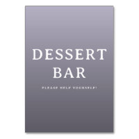 Fröhliches lila minimalistisches Dessert-Bar-Schil