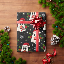 Fröhliches Little Boo Weihnachtsgeschenkpapier