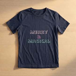 Fröhliches & Magisches Weihnachts-T-Shirt | Süßes Tri-Blend Shirt