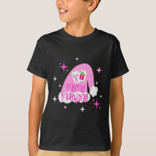 Fröhliches Mahjong Weihnachten Santa Hut Xmas Chin T-Shirt