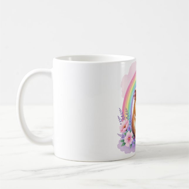 Fröhliches Meerschweinchen Kaffeetasse (Links)