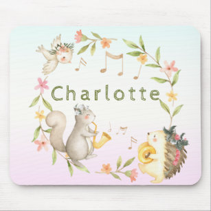 fröhliches Musical Baby Woodland Animal     Mousepad