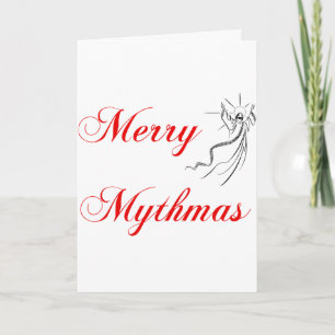 Fröhliches Mythmas Feiertagskarte