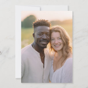 Fröhliches Natürliches Erd Foto Einladung