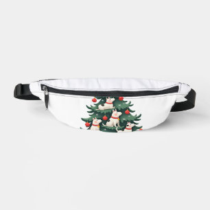 Fröhliches Navidog Weihnachten Hund T-Shirt, Lusti Bauchtasche