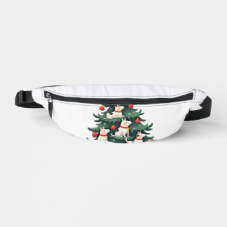 Fröhliches Navidog Weihnachten Hund T-Shirt, Lusti Bauchtasche