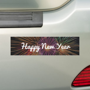 Fröhliches Neujahrsfest Moderner Feiertag Autoaufkleber