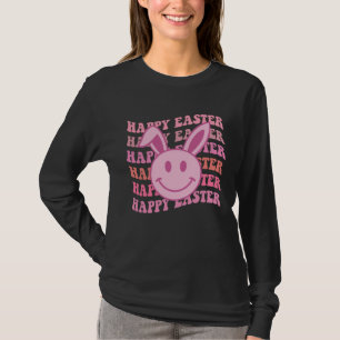 Fröhliches Osterei Hase Lächeln Gesicht Kaninchen T-Shirt