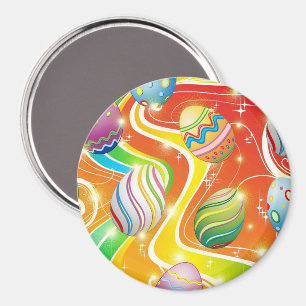 Fröhliches Ostereier Festtagsmuster Magnet