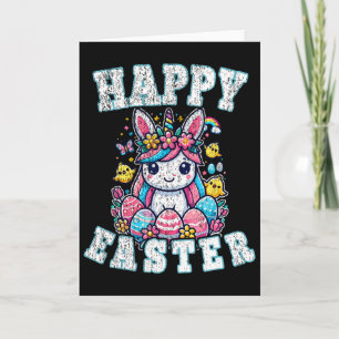 Fröhliches Osterhase Einhorn Osterhase Jungen Klei Karte