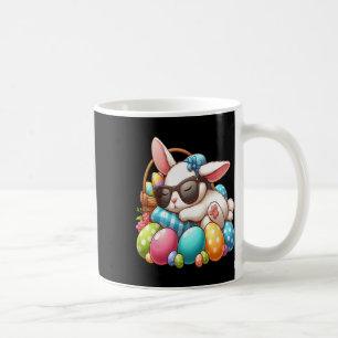 Fröhliches Osterhase Kaninchen Gesicht Lustiger Os Kaffeetasse