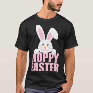 Fröhliches Osterhase Wortwitz Süß Rosa Mädchen T-S T-Shirt