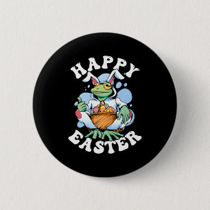 Fröhliches Ostern Spielhasen Button