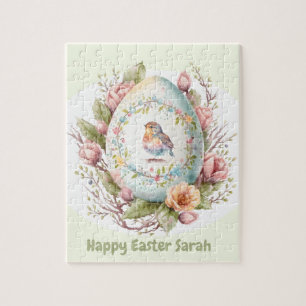 Fröhliches Ostern Süßes Ei personalisiertes Puzzle