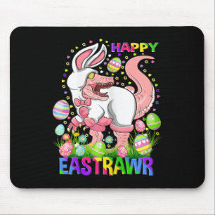 Fröhliches Ostrawr Lustiger T Rex Ostertag Dinosau Mousepad