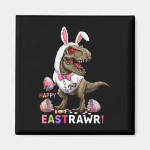 Fröhliches Ostrawr T Rex Dinosaur Osterhase Süßigk Magnet