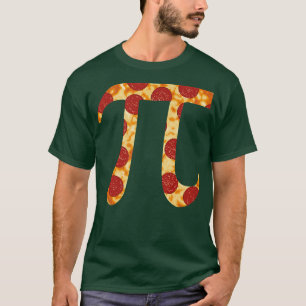 Fröhliches Pi-Tag-Geschenk Pepperoni-Pizza-Muster T-Shirt