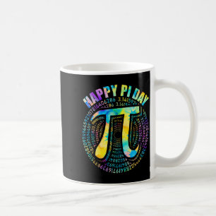 Fröhliches Pi-Tag Tie Dye 3,14 Pi-Zahlensymbol Mat Kaffeetasse