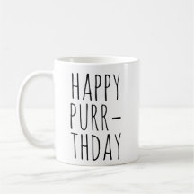 Fröhliches Purr‑thday Geburtstag Katzen Thema