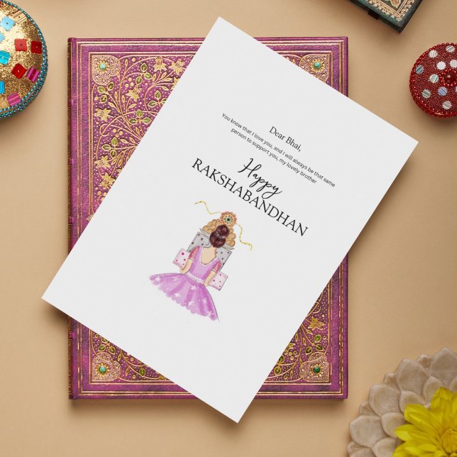 fröhliches Rakhi, Rakshabandhan, indisches Festiva Feiertagskarte (Von Creator hochgeladen)