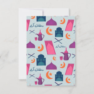 Fröhliches Ramadan-Muster Karte